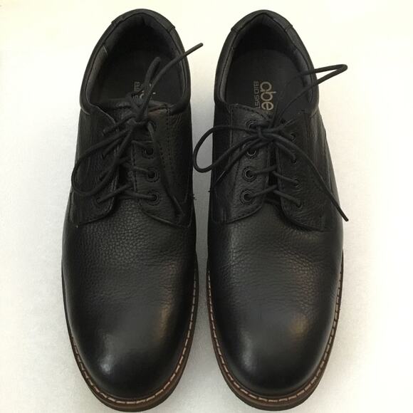 Obeo B.I.O System Black Leather Dress Shoes - Picture 2 of 5